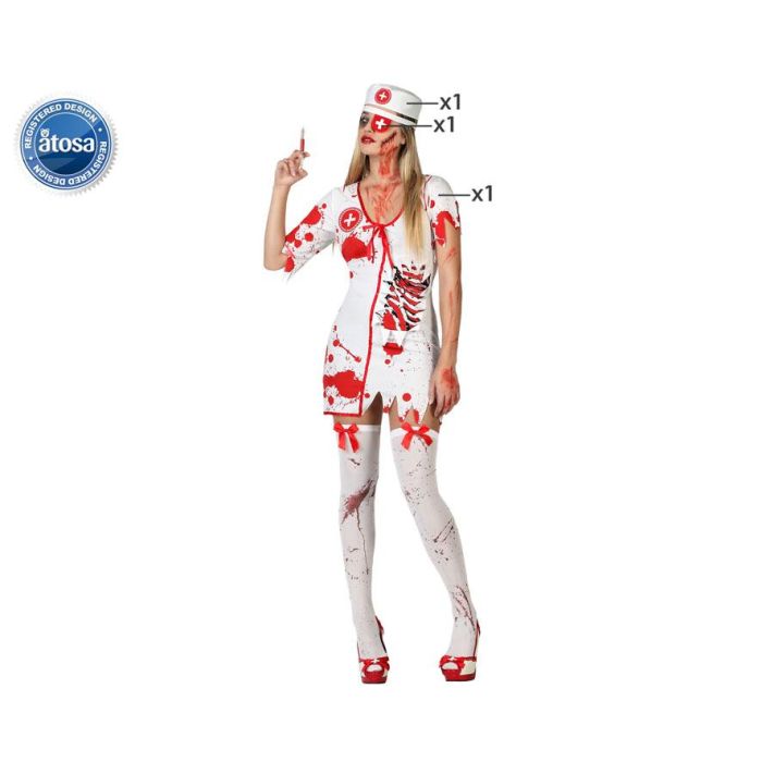 Disfraz Enfermera Sangrienta Mujer Adulto Zombie XS-S Disfraz Enfermera Sangrienta Mujer Adulto Zombie XS-S