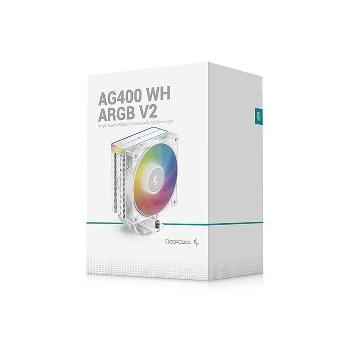 Enfriador de aire para procesador DeepCool AG400 WH, 12 cm, blanco, 1 unidad 5 Enfriador de aire para procesador DeepCool AG400 WH, 12 cm, blanco, 1 unidad 5
