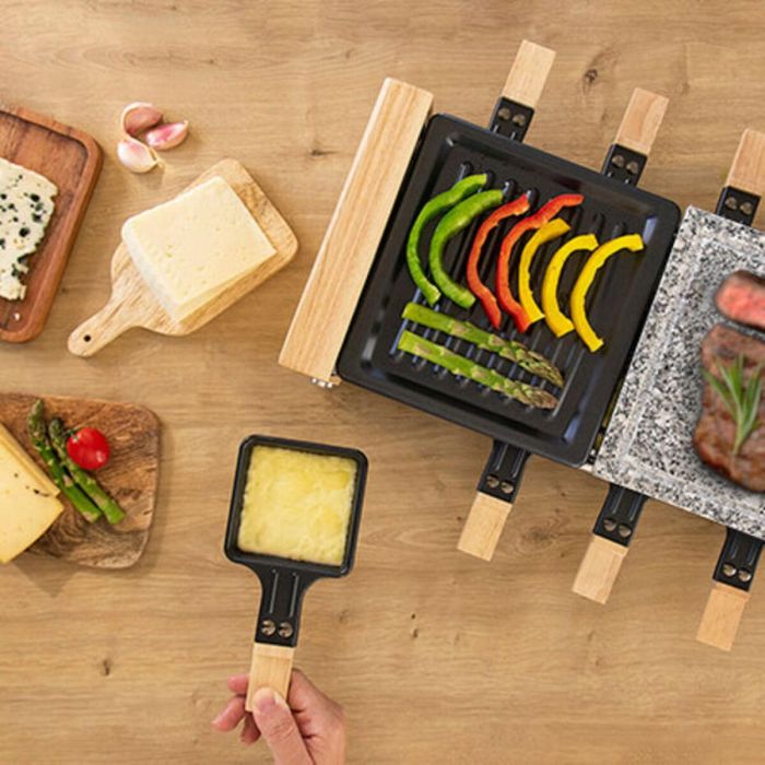 Plancha Grill Cecotec Cheese&Grill 8400 Wood MixGrill 1200 W 3 Plancha Grill Cecotec Cheese&Grill 8400 Wood MixGrill 1200 W 3