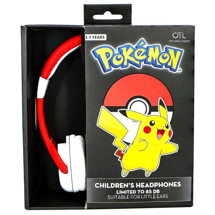 Auriculares Infantiles OTL Pokemon Pokeball/ Jack 3.5/ Rojos y Blancos 2