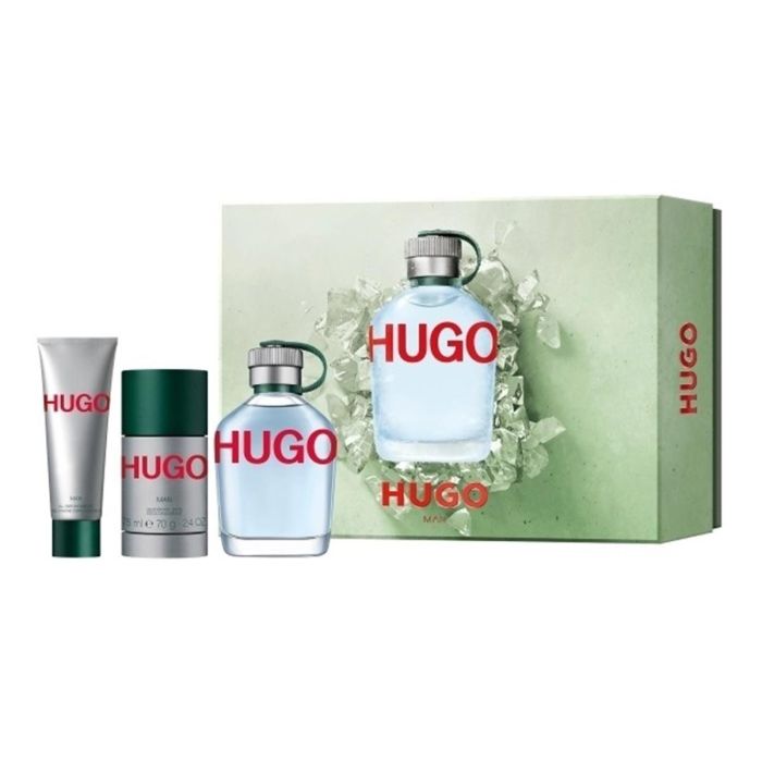 Hugo Boss Hugo man eau de toilette 125 ml vaporizador + desodorante stick 75 gr + gel de baño 50 ml