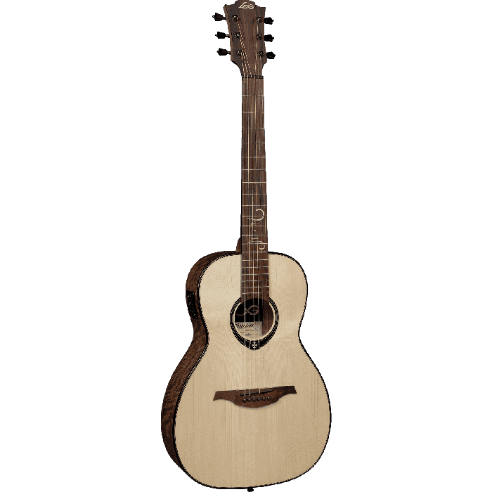Guitarra Acústica Lâg Parlor Michel Haumont T318 A/E - Natural 0 Guitarra Acústica Lâg Parlor Michel Haumont T318 A/E - Natural 0