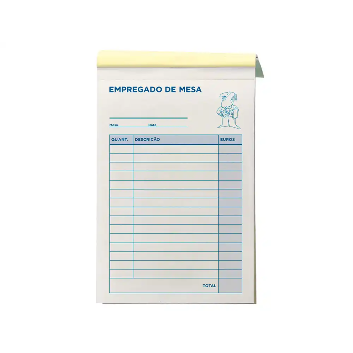 Liderpapel Talonario Camarero Octavo 2 Copias Duplicado 60g Portugues 5