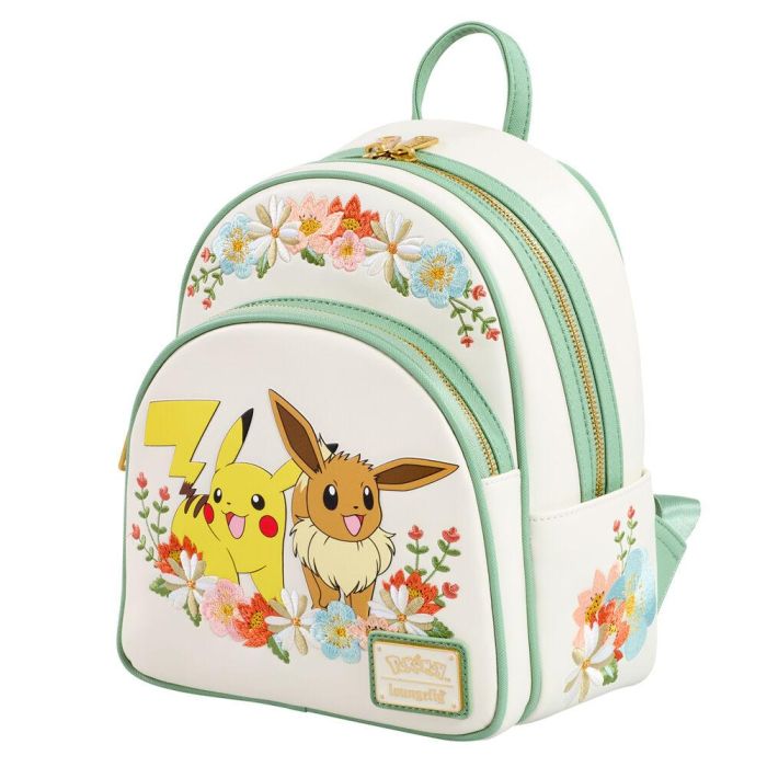 Mochila Pikachu & Eevee Floral Pokemon Loungefly 1