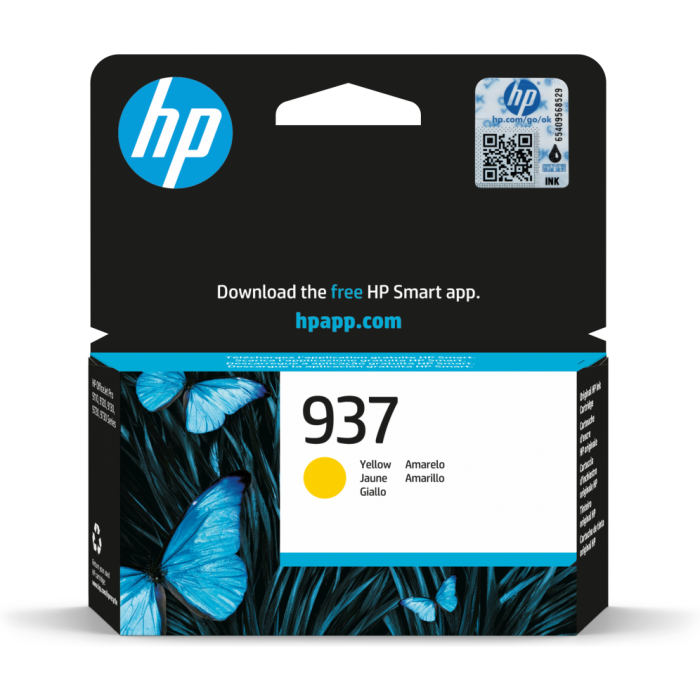 Hp Tinta Amarillo Officejet Pro 9110B, 9120 Aio, 9120B Aio, 9130 All-In-One, 9130B Aio, 9110B, 9700, 9720, 9700E Series - Nº 937 Hp Tinta Amarillo Officejet Pro 9110B, 9120 Aio, 9120B Aio, 9130 All-In-One, 9130B Aio, 9110B, 9700, 9720, 9700E Series - Nº 937