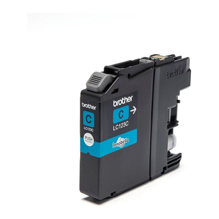 Brother Tinta Tinta LC-123C Cian Original para Impresora Inyección de Tinta, Rendimiento 600 Páginas 1