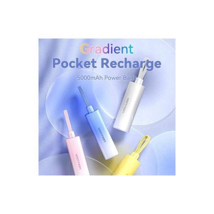 Powerbank 5000mAh Vention FHWJ0/ 20W/ Dorado 1