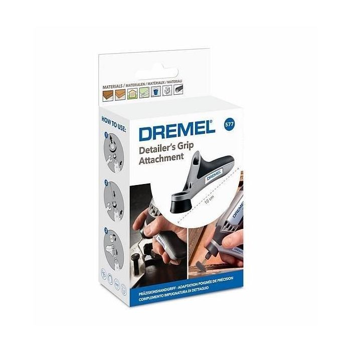 Dremel 577 Mango de precisión adicional para multiherramienta rotativa, adaptador ergonómico para máximo control y detalle en grabado y manualidades. 1 Dremel 577 Mango de precisión adicional para multiherramienta rotativa, adaptador ergonómico para máximo control y detalle en grabado y manualidades. 1
