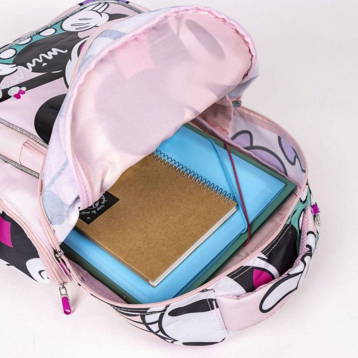 Mochila Escolar Minnie Mouse Rosa 32 x 15 x 42 cm 13 Mochila Escolar Minnie Mouse Rosa 32 x 15 x 42 cm 13