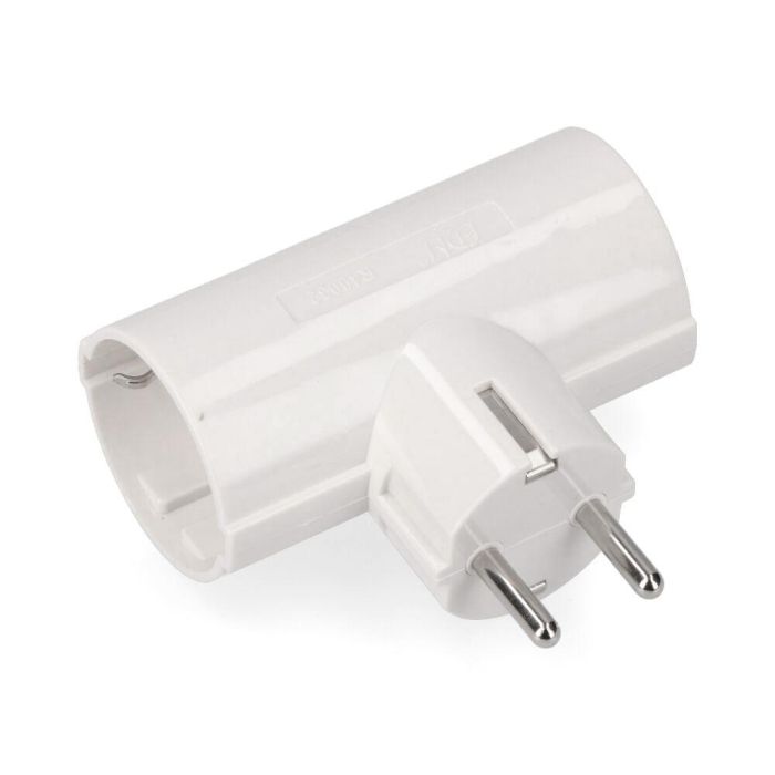 Edm Clavija doble de baquelita schuko t/tl 16A 250V blanca, potencia máxima 3680W 0 Edm Clavija doble de baquelita schuko t/tl 16A 250V blanca, potencia máxima 3680W 0