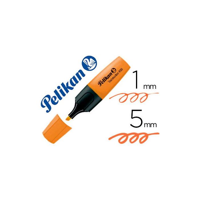 Rotulador Pelikan Fluorescente Textmarker 490 Naranja 10 unidades