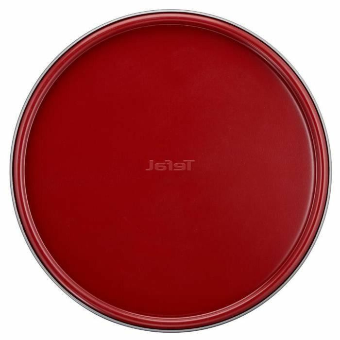 TEFAL Molde de bisagra de acero Delibake - Ø 25 cm - Rojo y gris 2