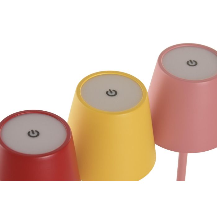 DKD Home Decor Lampara Tactil Rojo Rosa 11 x 37 x 11 cm (6 Unidades) DKD Home Decor Lampara Tactil Rojo Rosa 11 x 37 x 11 cm (6 Unidades)