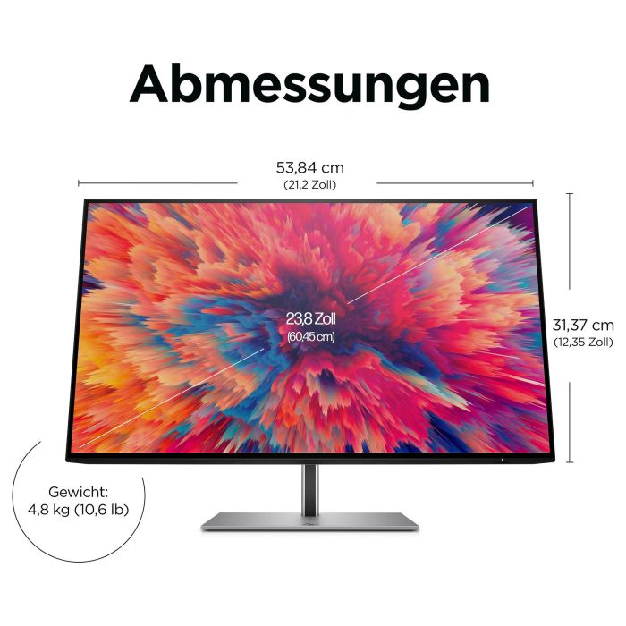 HP Monitor Z24q G3 23.8" QHD 2560x1440 IPS 5ms VESA Plata 5