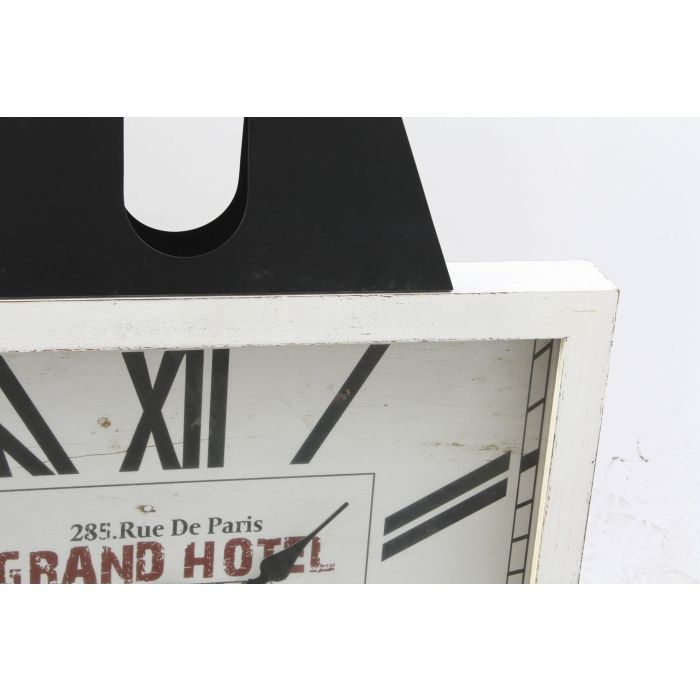 Reloj Pared Tradicional DKD Home Decor Blanco Negro 6 x 89 x 60 cm (2 Unidades) 2 Reloj Pared Tradicional DKD Home Decor Blanco Negro 6 x 89 x 60 cm (2 Unidades) 2