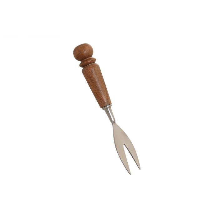 DKD Home Decor Cuchillo para Queso Plateado Natural Inox/Acacia, Set de 3 Piezas, 1.5 x 18.5 x 2.75 cm 3