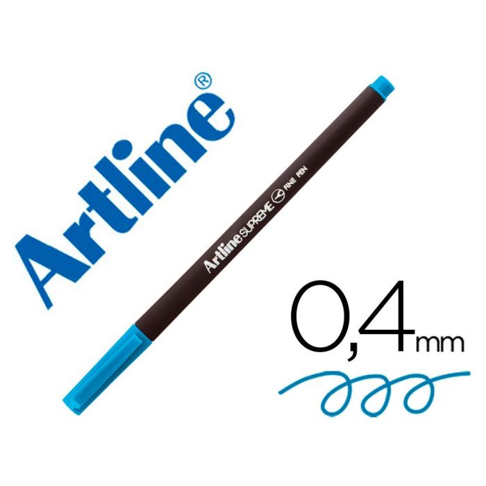 Rotulador Artline Supreme Epfs200 Fine Liner Punta De Fibra Azul Celeste 0,4 mm 12 unidades