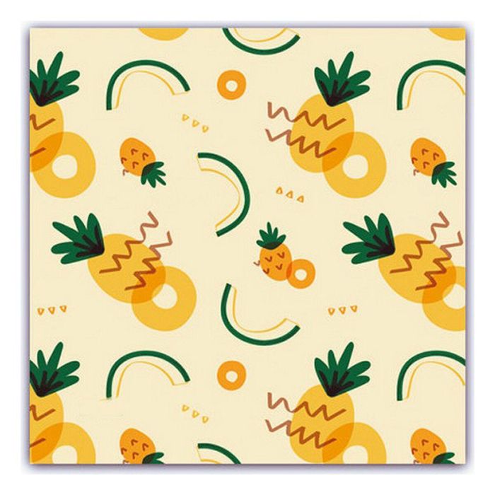 Mascarilla Higiénica de Tela Reutilizable 10-12 Años Piña 1 Mascarilla Higiénica de Tela Reutilizable 10-12 Años Piña 1