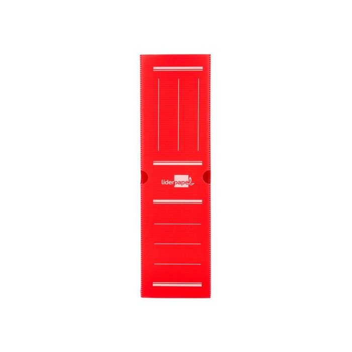 Caja Archivo Definitivo Plastico Liderpapel Rojo 387x275X105 mm 5 unidades 3