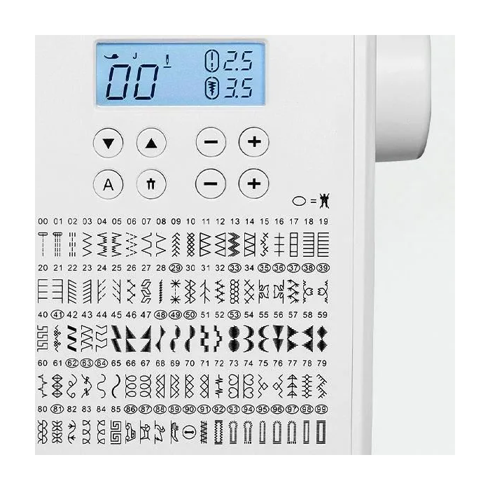 Medion MED4061275231007 Máquina de coser digital, 270 puntadas, 700 rpm, LED, Blanco 2
