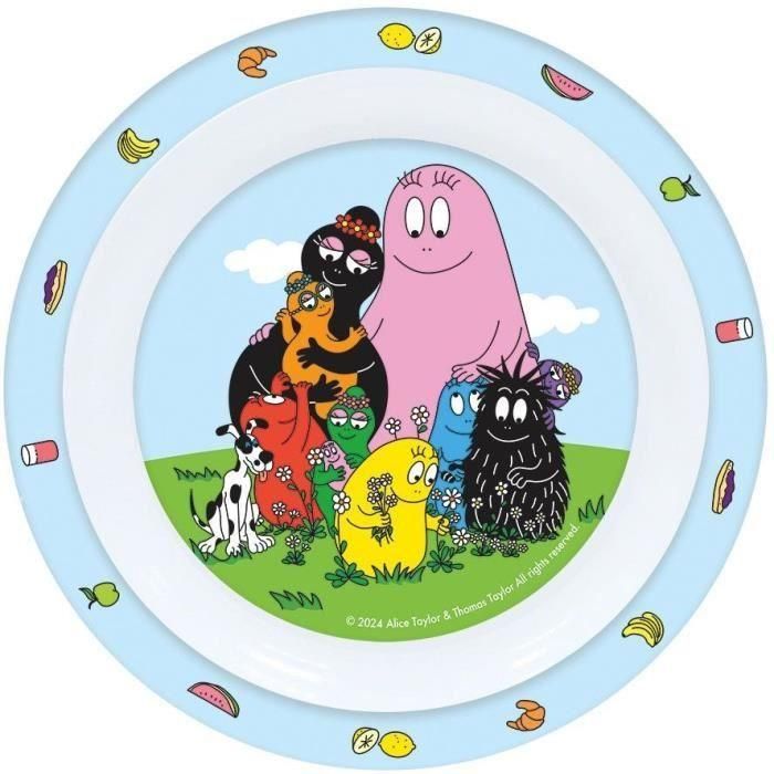 Juego de vajilla - FUN HOUSE - BARBAPAPA - Vaso, plato Ø22 cm y Ø16 cm, cubiertos, botella de agua y caja de aperitivos 1 Juego de vajilla - FUN HOUSE - BARBAPAPA - Vaso, plato Ø22 cm y Ø16 cm, cubiertos, botella de agua y caja de aperitivos 1
