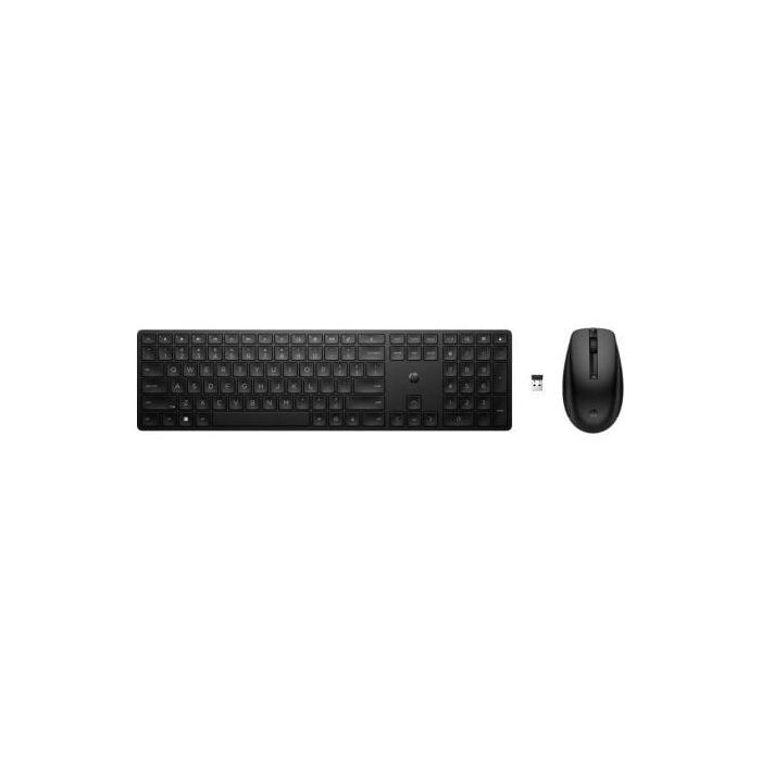 HP 4R009UT Teclado y Ratón Inalámbricos Combo 655 con Sensor Multisuperficie y Tecla Copilot