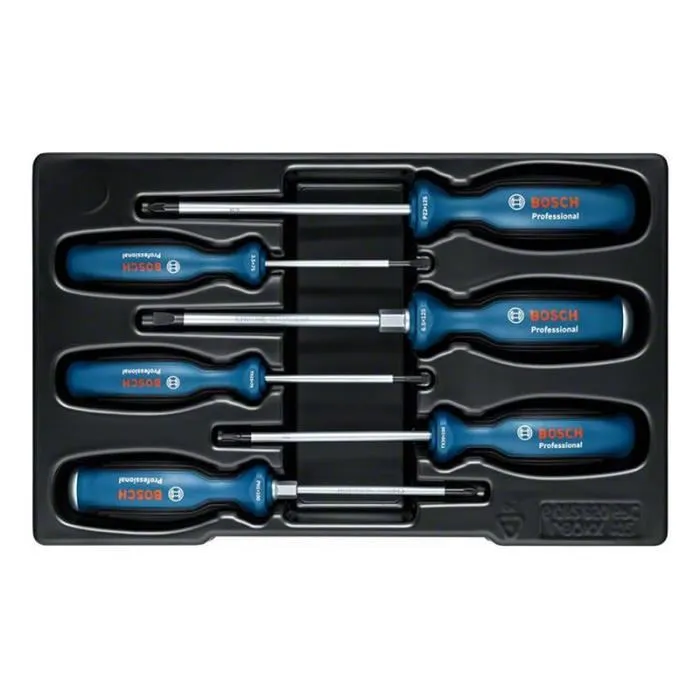 Bosch Professional BOS1706747104077 Juego de 6 Destornilladores Planos 2