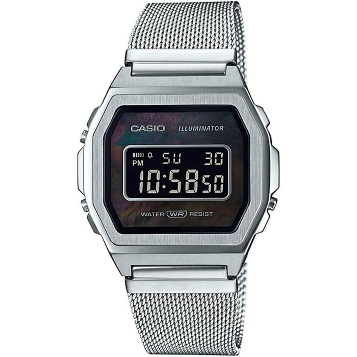 Reloj Hombre Casio A1000M-1BEF Negro Plateado Reloj Hombre Casio A1000M-1BEF Negro Plateado