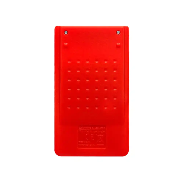 Liderpapel Calculadora xf11 Bolsillo 8 Dígitos Solar y Pilas Color Rojo 115x65x8 mm 3