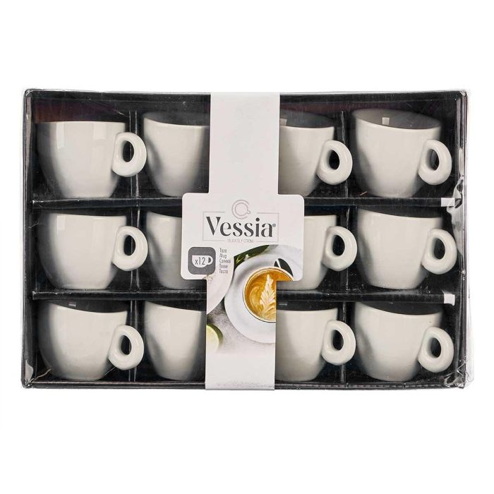 Taza Porcelana Baja 90 Ml Vessia 8X5CM (48 Unidades) 2 Taza Porcelana Baja 90 Ml Vessia 8X5CM (48 Unidades) 2