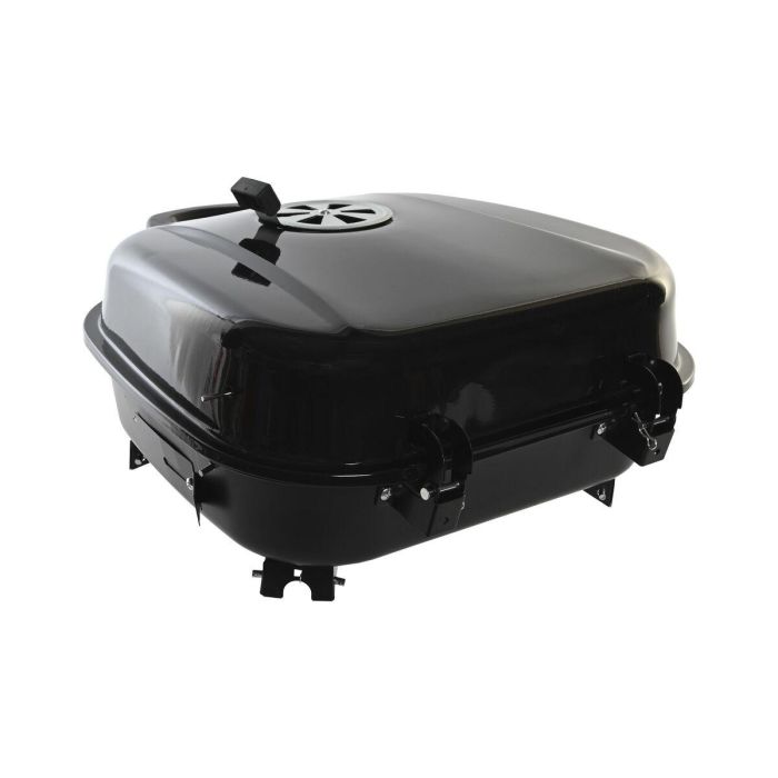DKD Home Decor Barbacoa de Sobremesa Desmontable de Acero Negro Plateado 44.5x42x34 cm 4