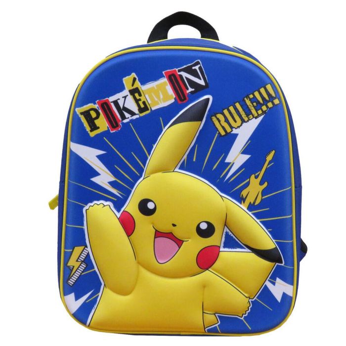 Mochila 3D Pikachu Pokemon 30cm 2 Mochila 3D Pikachu Pokemon 30cm 2