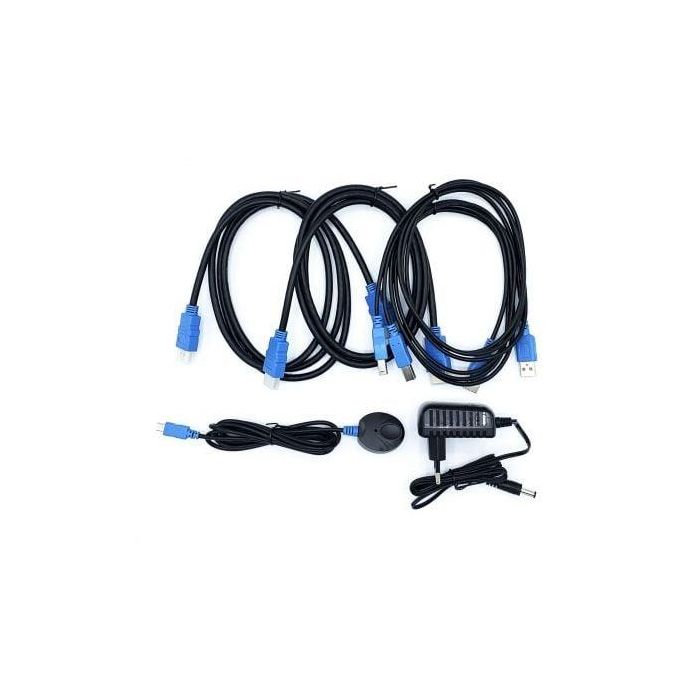 AISENS - CONMUTADOR KVM HDMI 4K@60HZ USB 1U-2PC CON FUENTE ALIMENTACIoN, NEGRO 2 AISENS - CONMUTADOR KVM HDMI 4K@60HZ USB 1U-2PC CON FUENTE ALIMENTACIoN, NEGRO 2