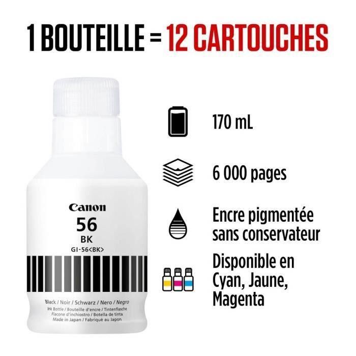 Botella de Tinta Original Canon GI-56/ Negro 1 Botella de Tinta Original Canon GI-56/ Negro 1