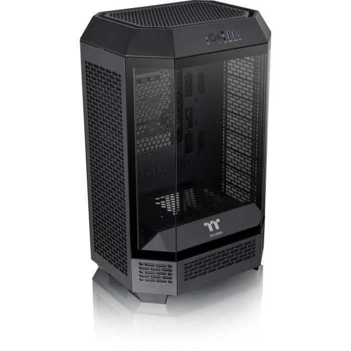 Caja de PC - THERMALTAKE - The TOWER 300 (Negro) - Mini torre - Formato Micro-ATX - Sin fuente de alimentación