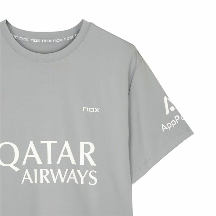 Camiseta de Manga Corta Hombre Nox Sponsorts AT10 Gris Gris claro 42 1