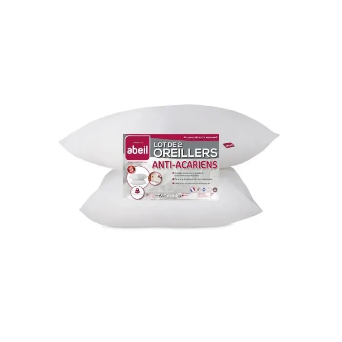 Abeil Juego de 2 Almohadas Antiácaros - 60x60 cm - Sanitized 0 Abeil Juego de 2 Almohadas Antiácaros - 60x60 cm - Sanitized 0