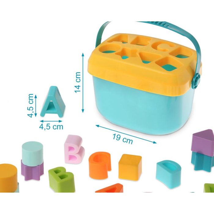 KioKids Cubo Juguete con Formas Encajables Educativo para Aprender Letras y Formas Geométricas Multicolor +12 Meses 3 KioKids Cubo Juguete con Formas Encajables Educativo para Aprender Letras y Formas Geométricas Multicolor +12 Meses 3
