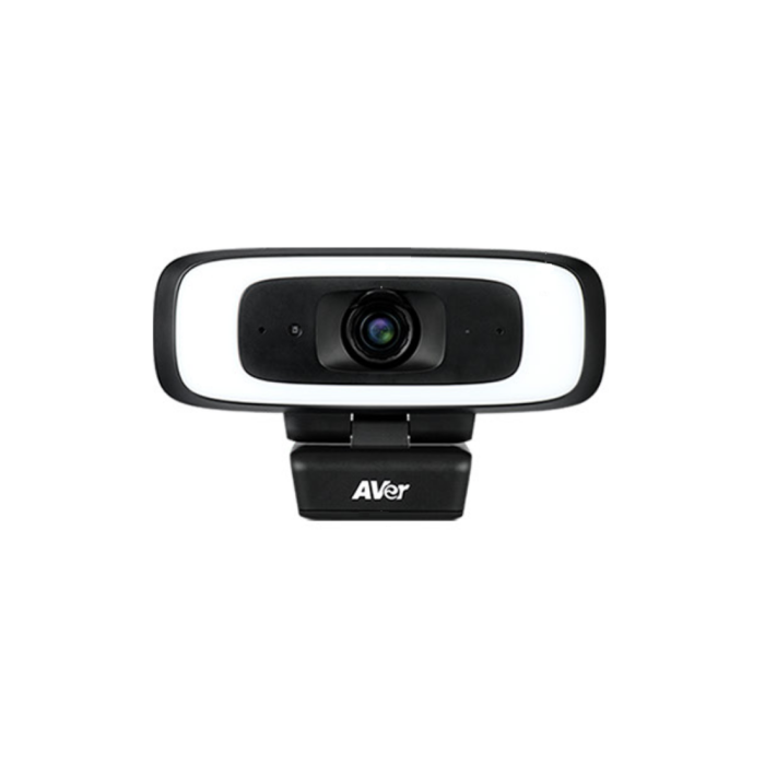 AVer CAM130 Cámara de Conferencia 4K FOV 120º, Zoom 5X, micrófonos duales integrados, luz de relleno, encuadre IA