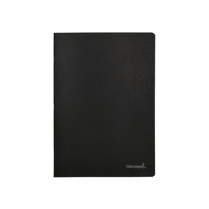 Liderpapel Libreta tapa negra A4 80 hojas 60gr cuadro 5mm con doble margen 1
