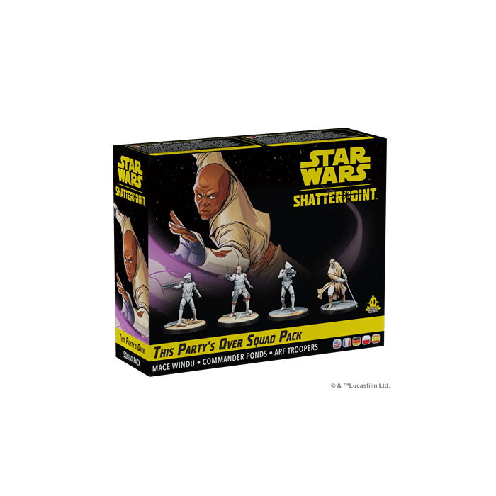 Star Wars Shatterpoint Juego de Mesa This Partys Over Squad Pack SWP08 con 4 Miniaturas