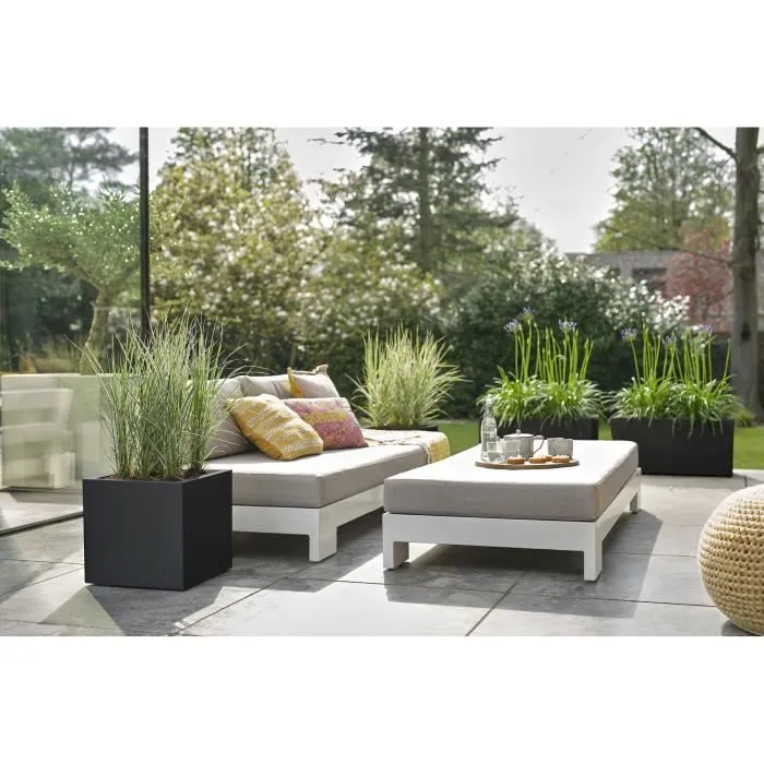 Elho ELH8711904497736 Jardinera Vivo Next Square 40 Negro Ø 39 x H 38 cm 100% Reciclado Interior/Exterior 3 Elho ELH8711904497736 Jardinera Vivo Next Square 40 Negro Ø 39 x H 38 cm 100% Reciclado Interior/Exterior 3