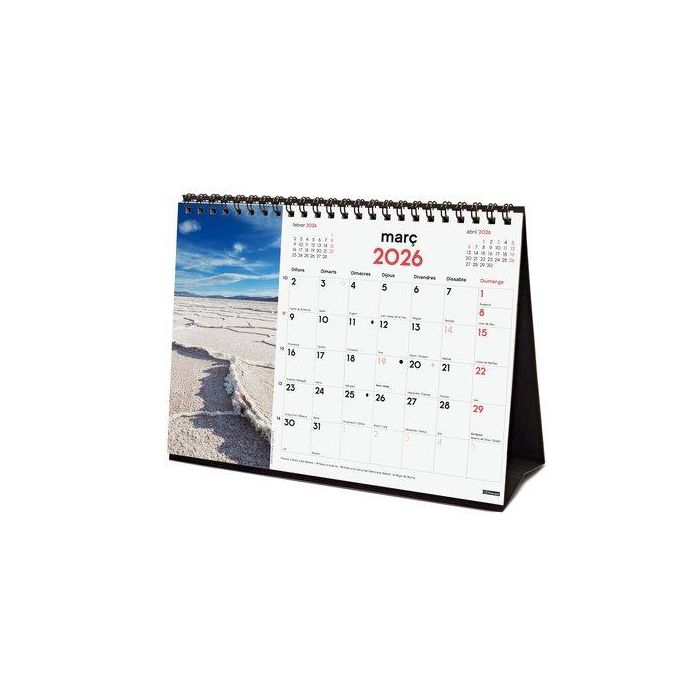 Calendari (2026) Catalan Finocam Sobretaula Imatges Mensual Per Escriure S 210X150 Naturalesa