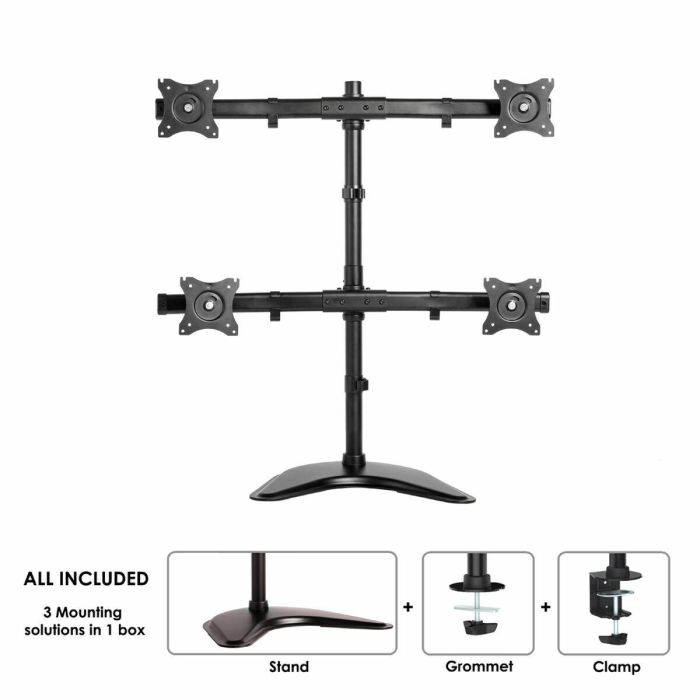 Soporte de Mesa para Pantalla Neomounts NM-D335D4BLACK 2 Soporte de Mesa para Pantalla Neomounts NM-D335D4BLACK 2