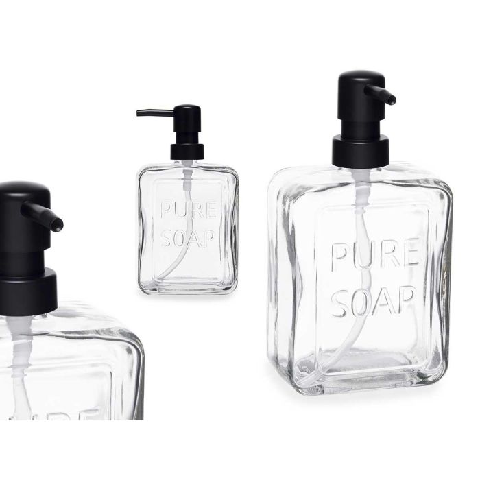 Dispensador de Jabón Transparente 570 ml Berilo - 10x18x6 cm (6 Unidades) Dispensador de Jabón Transparente 570 ml Berilo - 10x18x6 cm (6 Unidades)