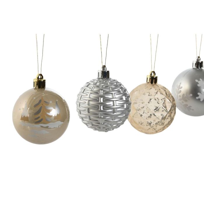 DKD Home Decor Bola Decoración Navidad Moderna Champán Plateado, 6 cm Diámetro, Set de 30 unidades, Fabricadas en PE, Dimensiones Caja 16x31.5x16 cm 2 DKD Home Decor Bola Decoración Navidad Moderna Champán Plateado, 6 cm Diámetro, Set de 30 unidades, Fabricadas en PE, Dimensiones Caja 16x31.5x16 cm 2
