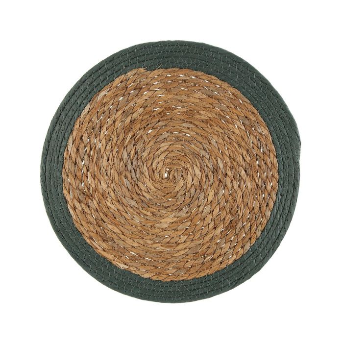 Salvamantel Verde 35 cm Versa - Alga y papel (6 Unidades)