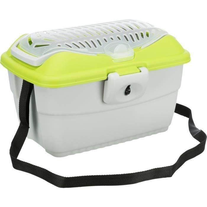 TRIXIE Caja de transporte Mini-Capri 40 × 22 × 30 cm gris claro / azul para roedores 1 TRIXIE Caja de transporte Mini-Capri 40 × 22 × 30 cm gris claro / azul para roedores 1
