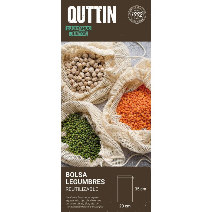 Bolsa para legumbres Quttin - Almacenamiento práctico (48 Unidades) 8 Bolsa para legumbres Quttin - Almacenamiento práctico (48 Unidades) 8