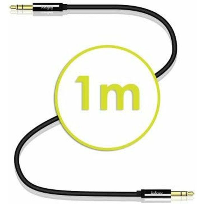 Cable Audio Jack (3,5 mm) Akashi ALTJ 35 B 1 m Negro 5 Cable Audio Jack (3,5 mm) Akashi ALTJ 35 B 1 m Negro 5